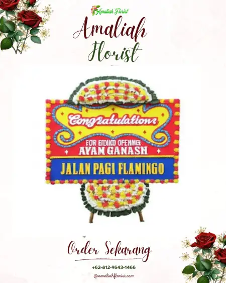 Sewa Papan Bunga Bacan